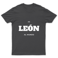 Playera De León al mundo en color Carbón, estampado DTG al frente
