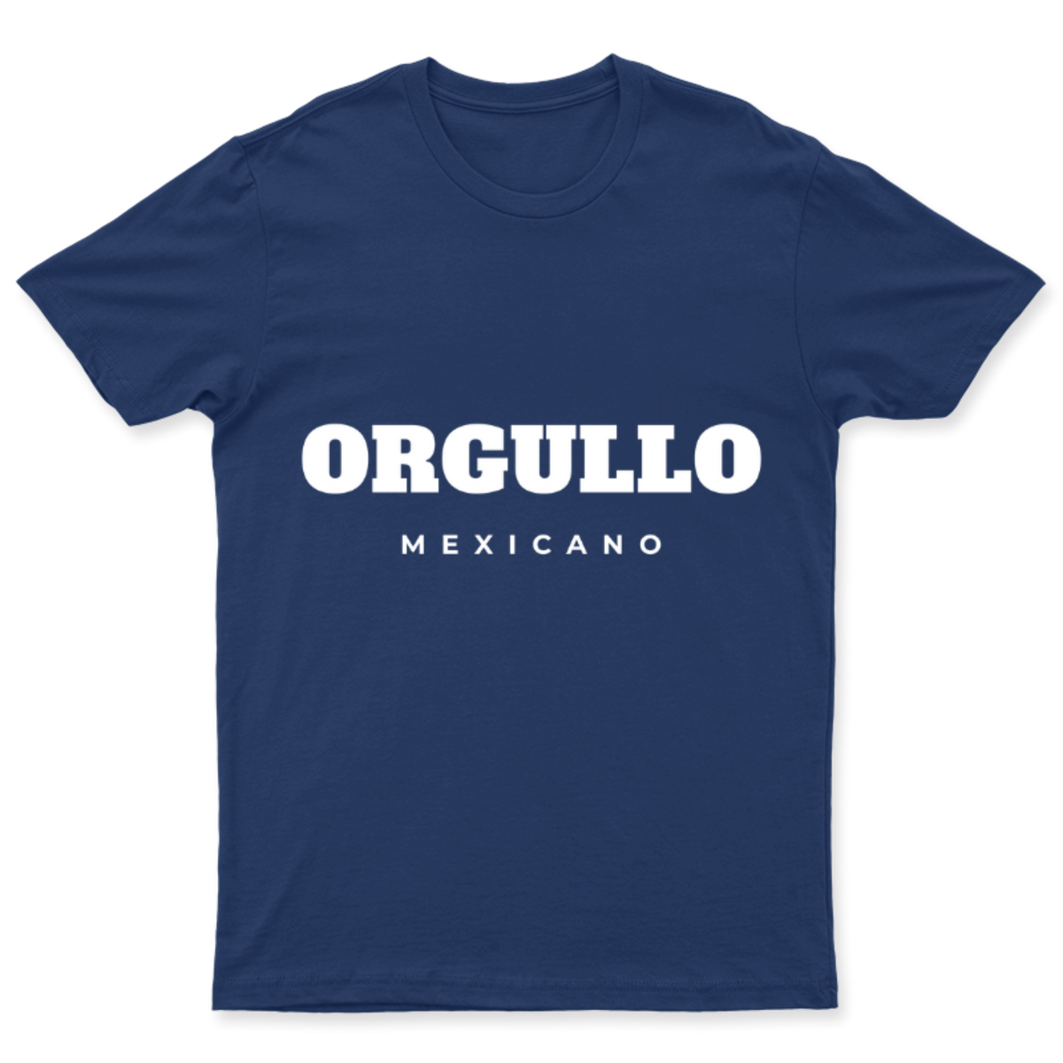 Playera Orgullo Mexicano en color Marino, estampado DTG al frente
